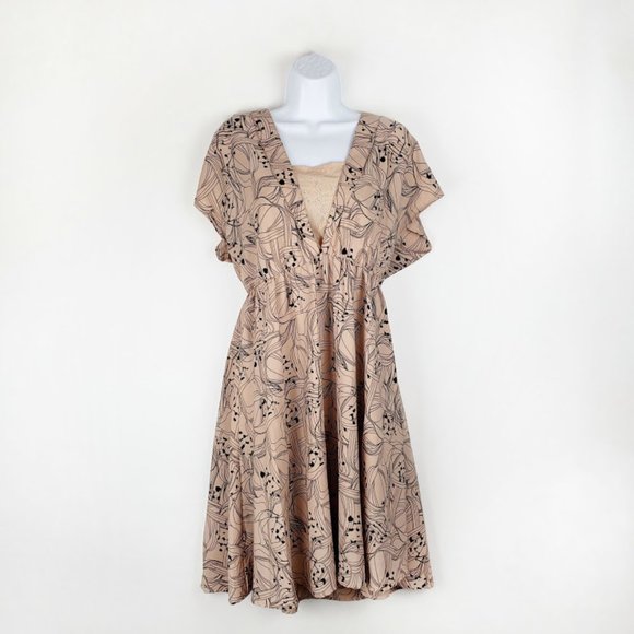 H&M Dresses & Skirts - H&M retro 50's full skirt midi dress pink size 14